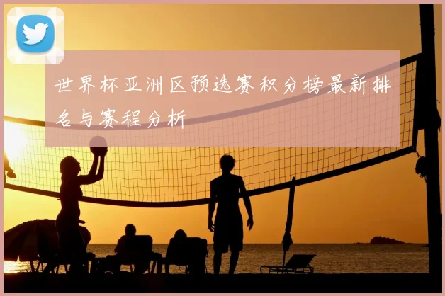 世界杯亚洲区预选赛积分榜最新排名与赛程分析