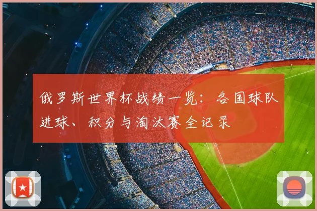 俄罗斯世界杯战绩一览:各国球队进球、积分与淘汰赛全记录