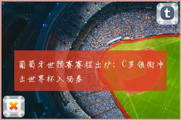 葡萄牙世预赛赛程出炉：C罗领衔冲击世界杯入场券